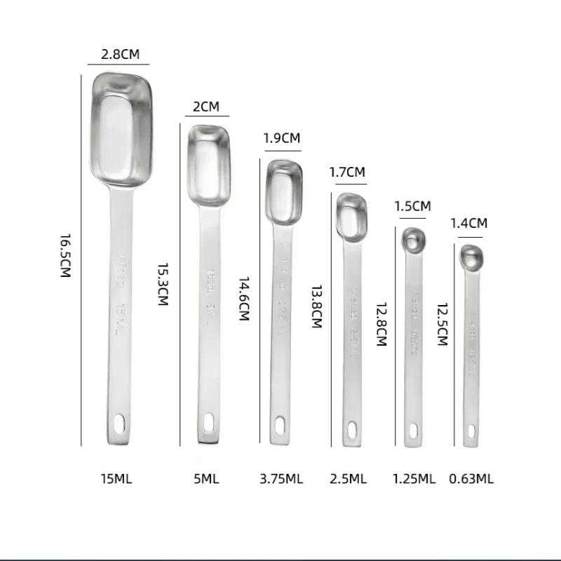 1PC Kitchen Measuring Spoons for Coffee Stainless Steel Graduated Spoon Accessories Set Powder Coffeeware Dining Bar Home Garden
1PC Kitchen Measuring Spoons for Coffee Stainless Steel Graduated Spoon Accessories Set Powder Coffeeware Dining Bar Home Garden