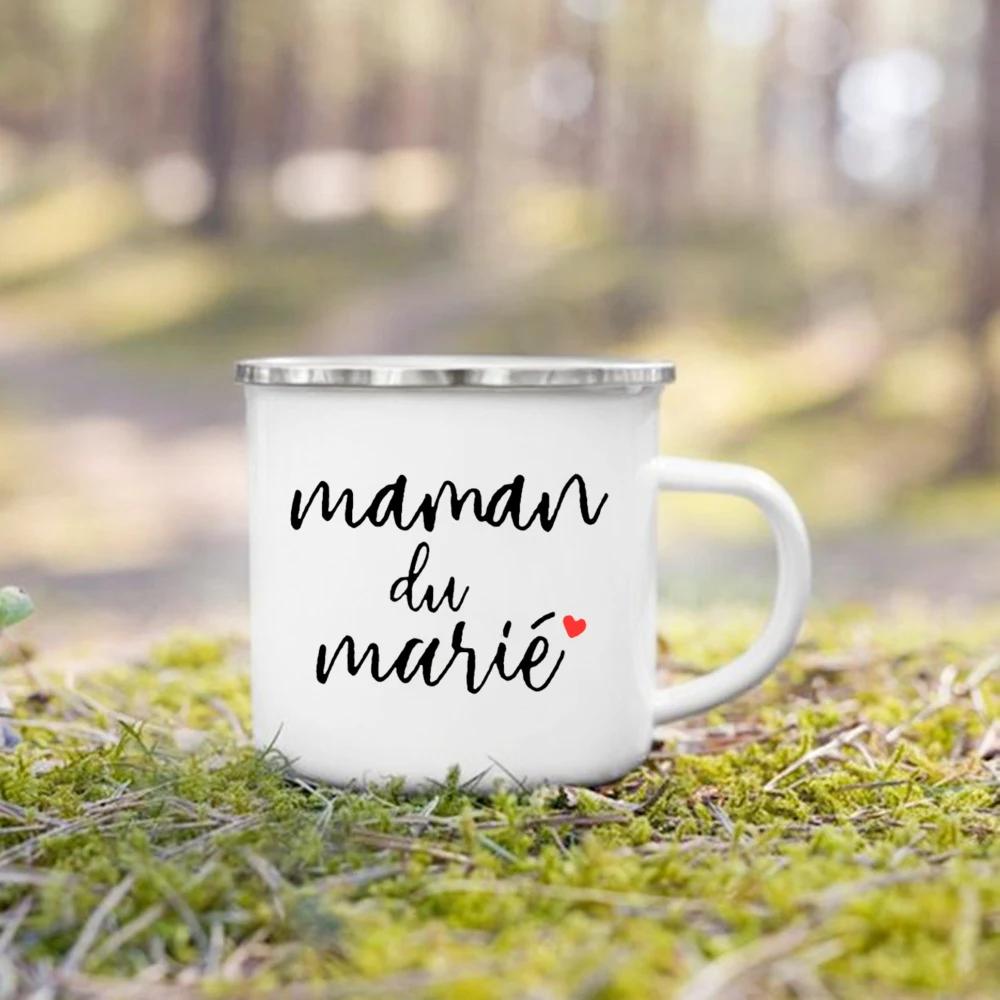 French Printed Enamel Mug Best Man Bridesmaid Camping Mugs Bachelorette Party Coffee Cup Wedding Gift for Witness Friends Family 360ml
French Printed Enamel Mug Best Man Bridesmaid Camping Mugs Bachelorette Party Coffee Cup Wedding Gift for Witness Friends Family 360ml