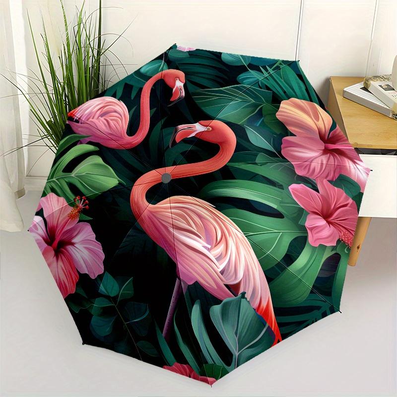 Flamingo Tropical Theme 8 Bone Hand Automatic Folding Umbrella, Compact and Portable Design, A Perfect Gift for Birthday, Christmas or Busin
Flamingo Tropical Theme 8 Bone Hand Automatic Folding Umbrella, Compact and Portable Design, A Perfect Gift for Birthday, Christmas or Busin