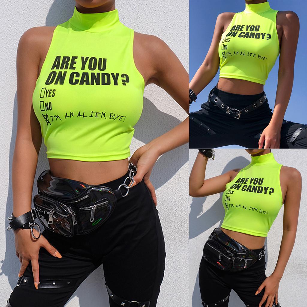 Fashion Women Sexy Letter Print Short Tank Top Turtleneck Sports Casual Crop Top
Fashion Women Sexy Letter Print Short Tank Top Turtleneck Sports Casual Crop Top