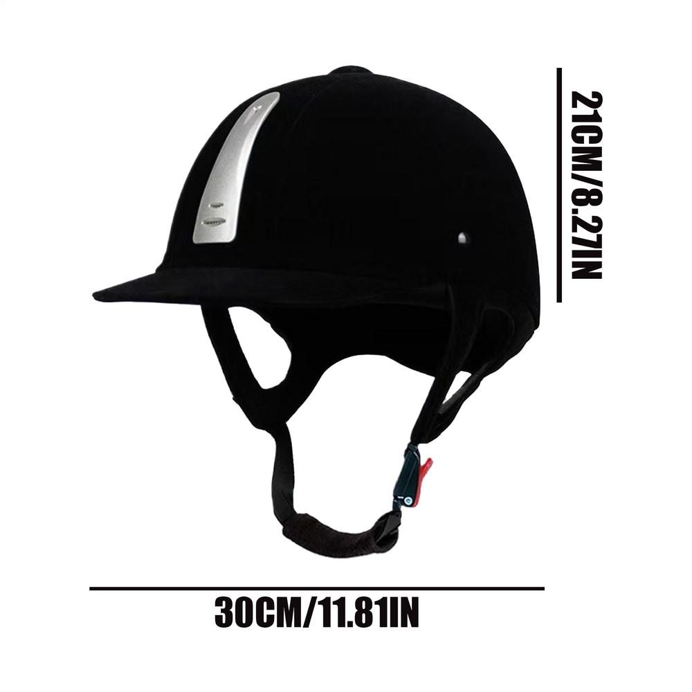 Equestrian Helmet Unisex Comfortable Velvet Horse Riding Helmet Equipment Cycling Helmet Adjustable Protection Ca p 55-62cm чорний
Equestrian Helmet Unisex Comfortable Velvet Horse Riding Helmet Equipment Cycling Helmet Adjustable Protection Ca p 55-62cm чорний