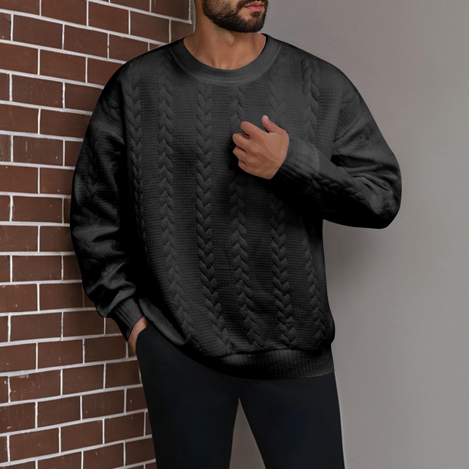 Мужская зимняя однотонная повседневная толстовка с длинным рукавом и круглым вырезом M чёрный
Мужская зимняя однотонная повседневная толстовка с длинным рукавом и круглым вырезом M чёрный