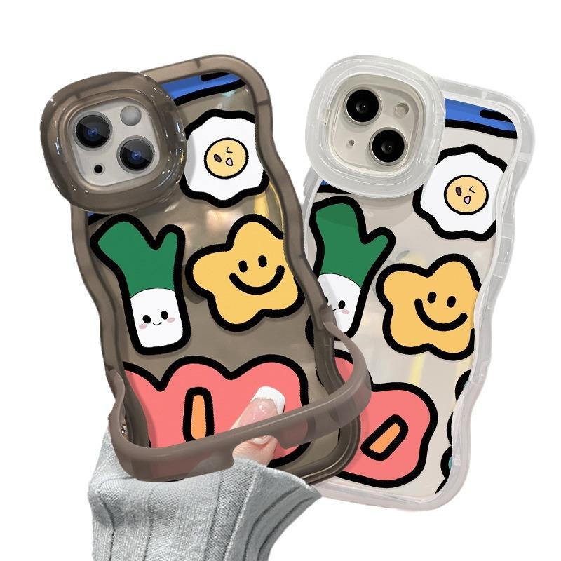 Applicable To Apple 15 Mobile Phone Case IPhone 14 Smiling Face Egg Green Onion 13 Wavy Edge 12 Invisible Double Stand Niche iPhone XS Max
Applicable To Apple 15 Mobile Phone Case IPhone 14 Smiling Face Egg Green Onion 13 Wavy Edge 12 Invisible Double Stand Niche iPhone XS Max