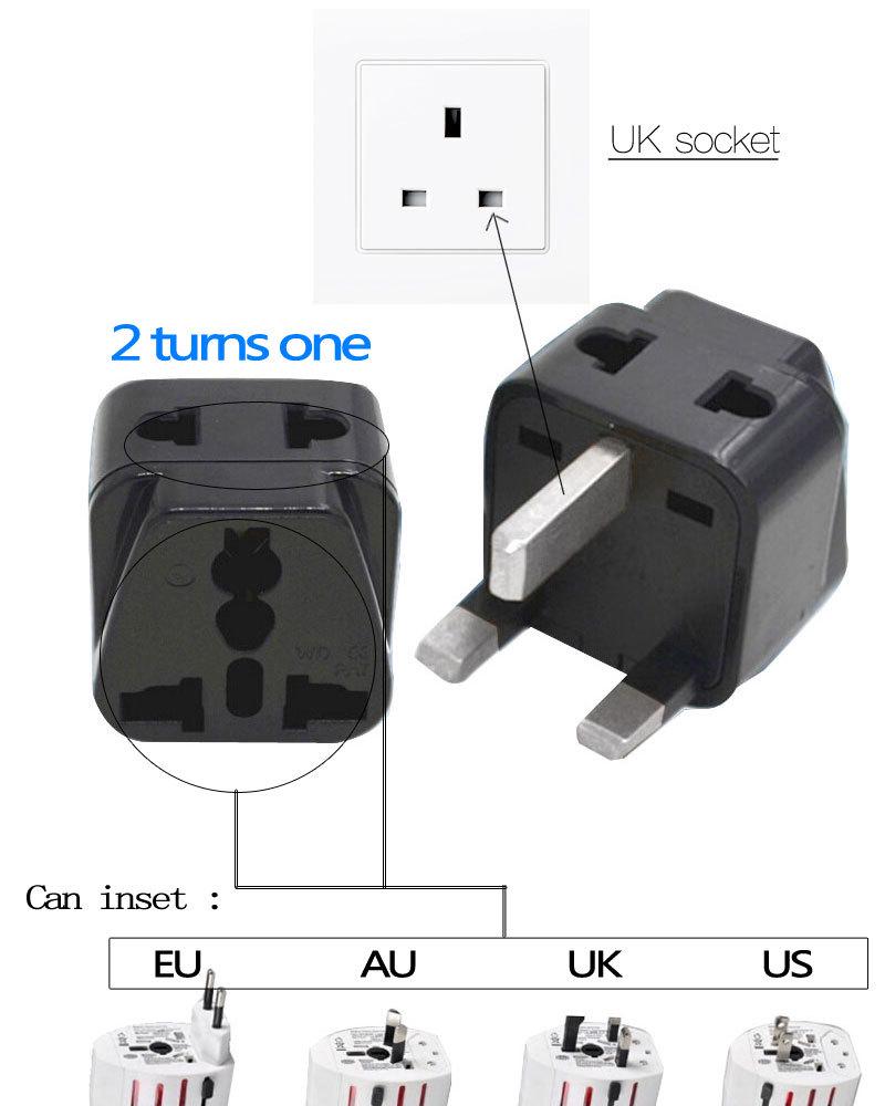 Hong Kong to UK Conversion Plug Adapter for Indonesia & Malaysia, CE Certified, Three-Pin Travel Socket чёрный
Hong Kong to UK Conversion Plug Adapter for Indonesia & Malaysia, CE Certified, Three-Pin Travel Socket чёрный