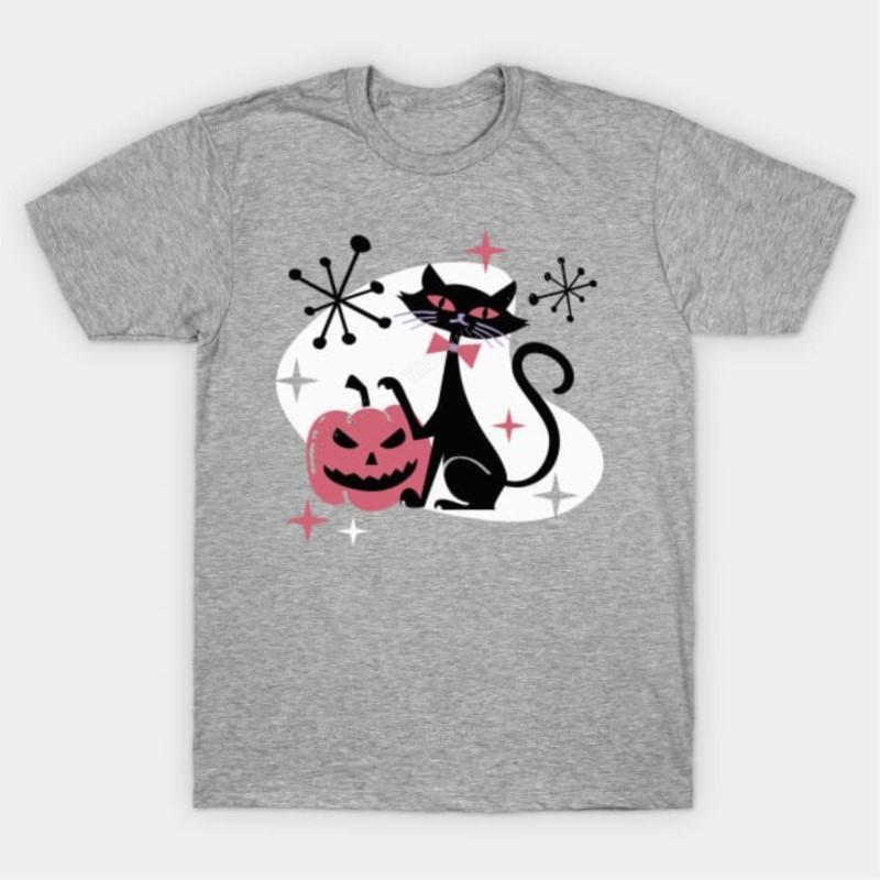 New arrived short sleeve top Mens brand fashion tshirt Summer T shirts For Men Halloween Mid Century Retro Black Cat T Shirt S
New arrived short sleeve top Mens brand fashion tshirt Summer T shirts For Men Halloween Mid Century Retro Black Cat T Shirt S
