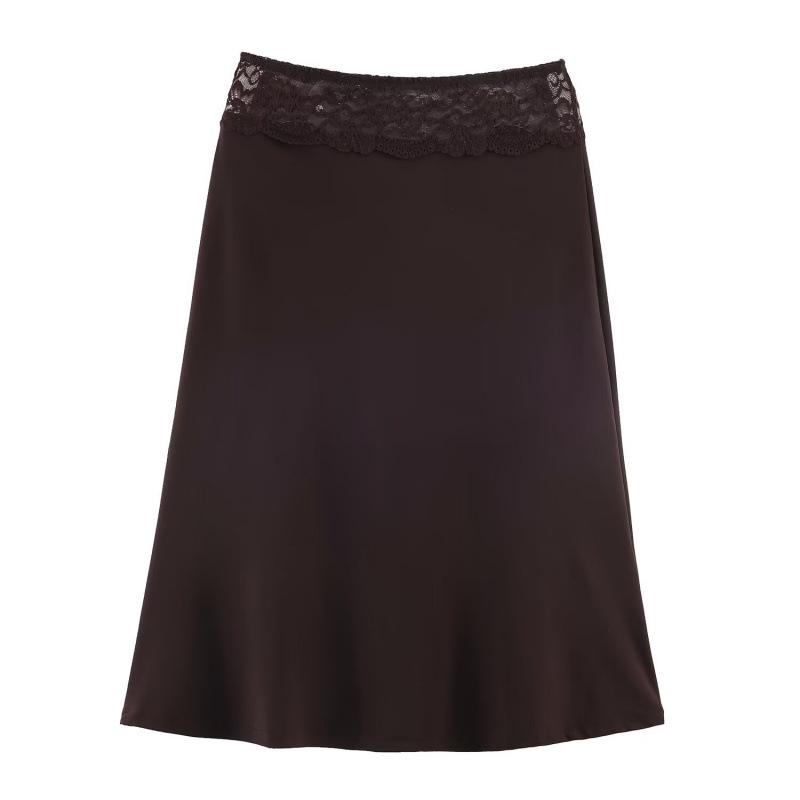 2026 Spring European & American Style Patchwork Lace Skirt Medium темно-коричневого кольору
2026 Spring European & American Style Patchwork Lace Skirt Medium темно-коричневого кольору