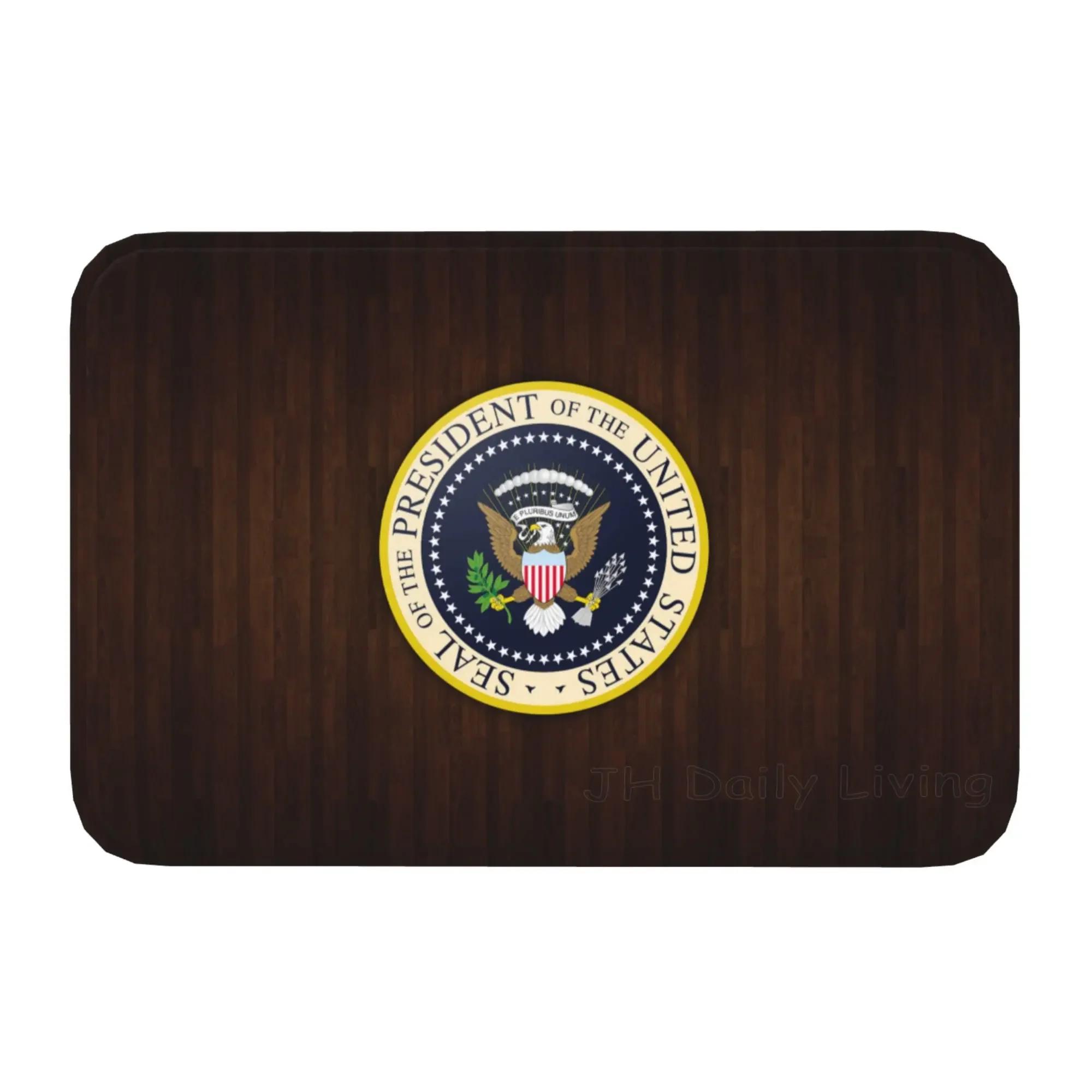 Seal of The President of The United States Polyester Doormat Rug Carpet Mat Footpad Non-slip Entrance Kitchen Bedroom Balcony 40x60cm
Seal of The President of The United States Polyester Doormat Rug Carpet Mat Footpad Non-slip Entrance Kitchen Bedroom Balcony 40x60cm
