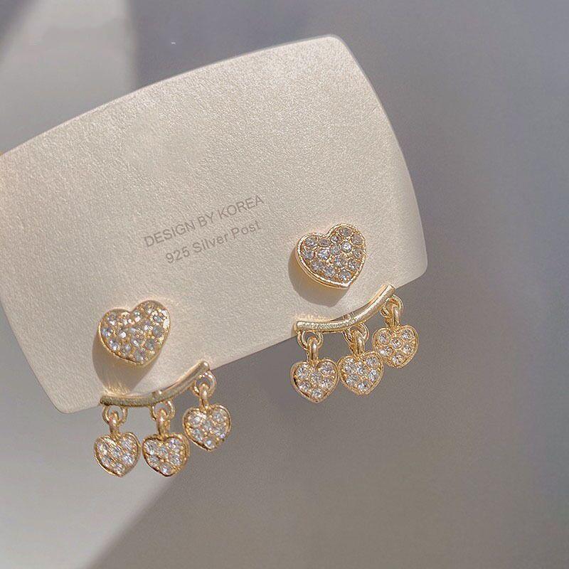 S Silver Needle Full Diamond Love Earrings Women s Year New Trendy High-end Light Luxury Niche Design Stud Earrings Women
S Silver Needle Full Diamond Love Earrings Women s Year New Trendy High-end Light Luxury Niche Design Stud Earrings Women