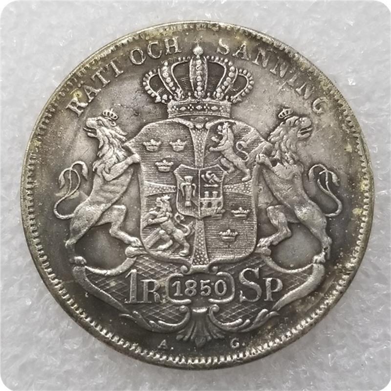 Antique Sweden 1850 Riksdaler Commemorative Coin #2025
Antique Sweden 1850 Riksdaler Commemorative Coin #2025