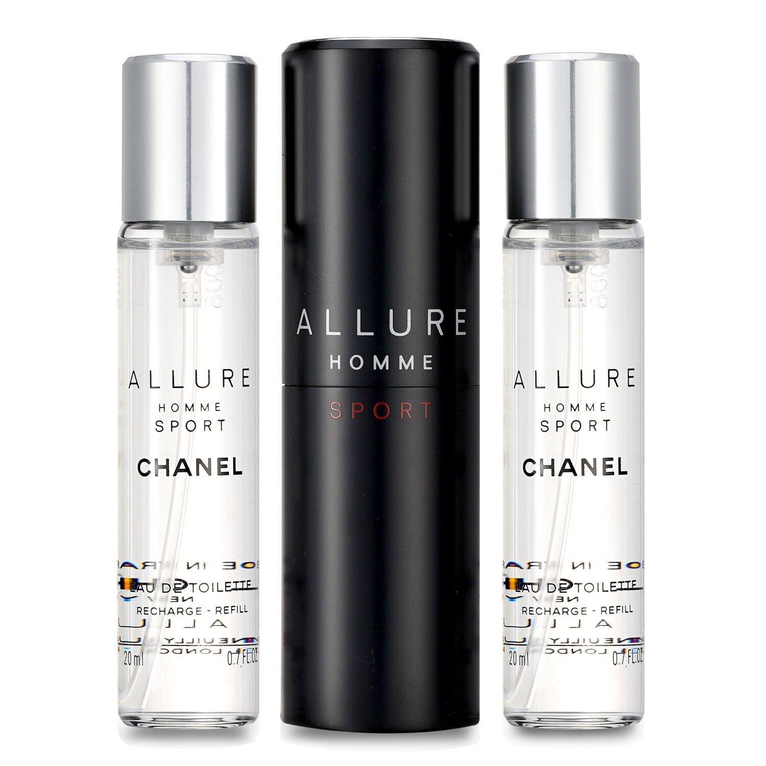 Туалетная вода Allure Homme Sport Туалетная вода-спрей для путешествий (С двумя сменными картриджами) 3x20ml/0.7oz
Туалетная вода Allure Homme Sport Туалетная вода-спрей для путешествий (С двумя сменными картриджами) 3x20ml/0.7oz