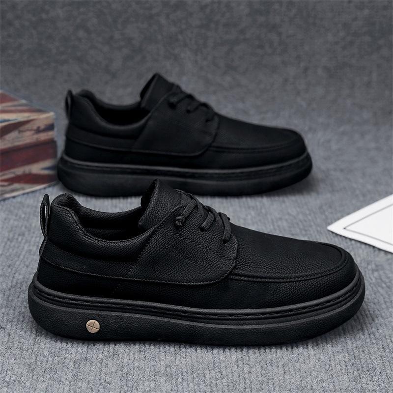22 new board shoes autumn and winter casual shoes leather surface non-slip simple platform business casual shoes 44 чорний
22 new board shoes autumn and winter casual shoes leather surface non-slip simple platform business casual shoes 44 чорний