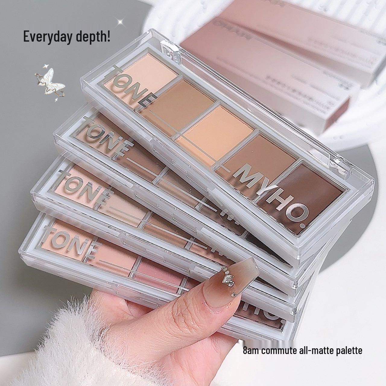 Five-Color Earth Tone Eyeshadow Palette - Matte Brown Shades for Daily Wear, Perfect for Beginners & Contouring
Five-Color Earth Tone Eyeshadow Palette - Matte Brown Shades for Daily Wear, Perfect for Beginners & Contouring