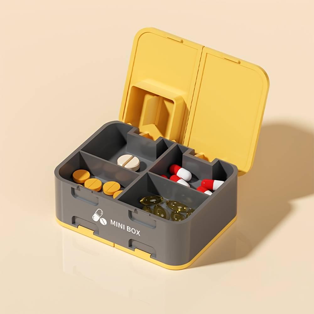 7-Day Portable Medicine Box Double-Sided Storage With Sealed Moisture-Proof Function And Built-In Slicer Suitable For Travel An жовтий
7-Day Portable Medicine Box Double-Sided Storage With Sealed Moisture-Proof Function And Built-In Slicer Suitable For Travel An жовтий