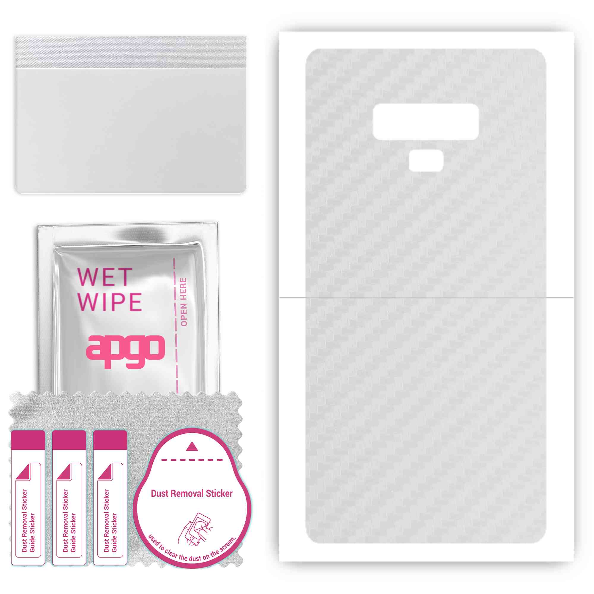 apgo Protective Skin Sticker for the back compatible with Samsung Galaxy Note 9, Wrap Film, Foil, Vinyl - Pattern Transparent Carbon
apgo Protective Skin Sticker for the back compatible with Samsung Galaxy Note 9, Wrap Film, Foil, Vinyl - Pattern Transparent Carbon