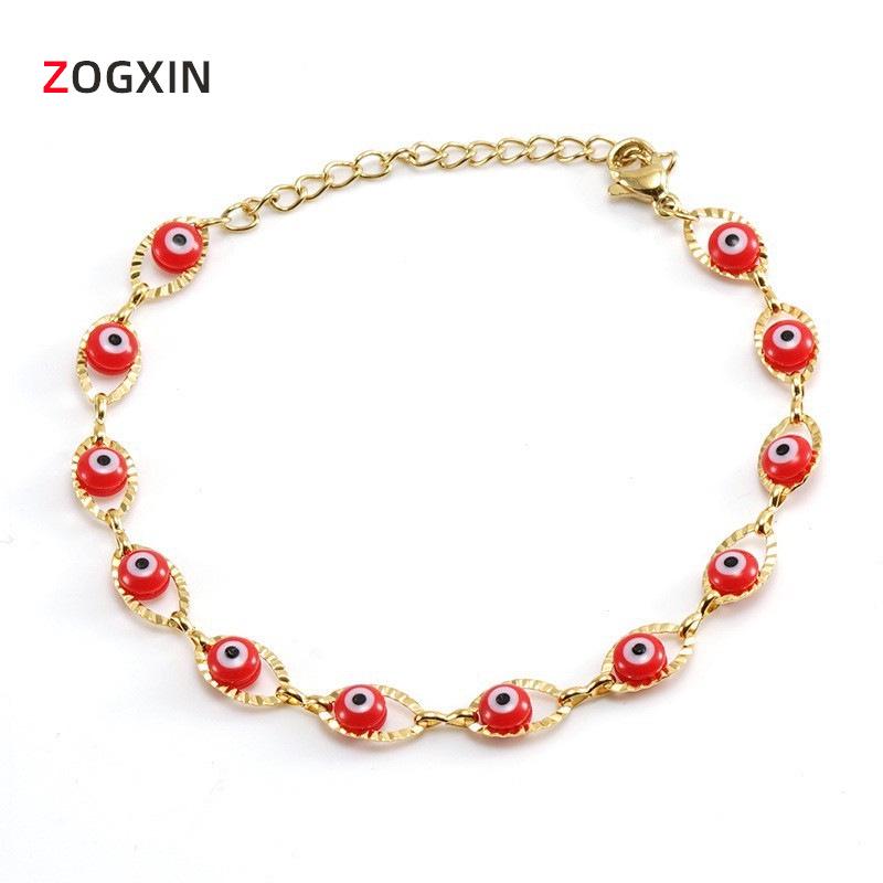 18K Stainless Steel Evil Eye Spliced Women s Bracelet - European & American Style
18K Stainless Steel Evil Eye Spliced Women s Bracelet - European & American Style