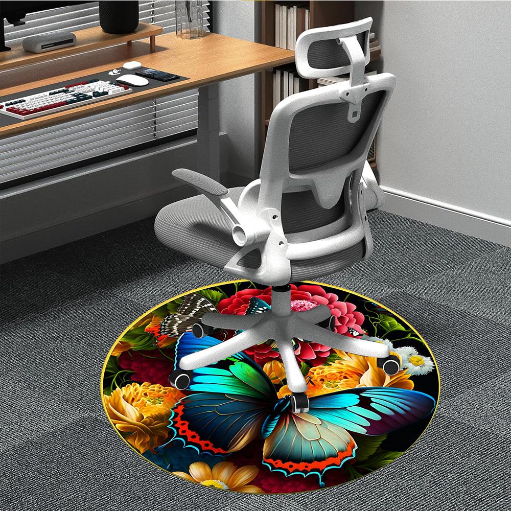 1pc Butterfly Flowers Chair Carpet for Office Non-Slip, Machine Washable Rug for Office, Room - Holiday Decor, Machine Made yy251016156 80cm by 80cm
1pc Butterfly Flowers Chair Carpet for Office Non-Slip, Machine Washable Rug for Office, Room - Holiday Decor, Machine Made yy251016156 80cm by 80cm