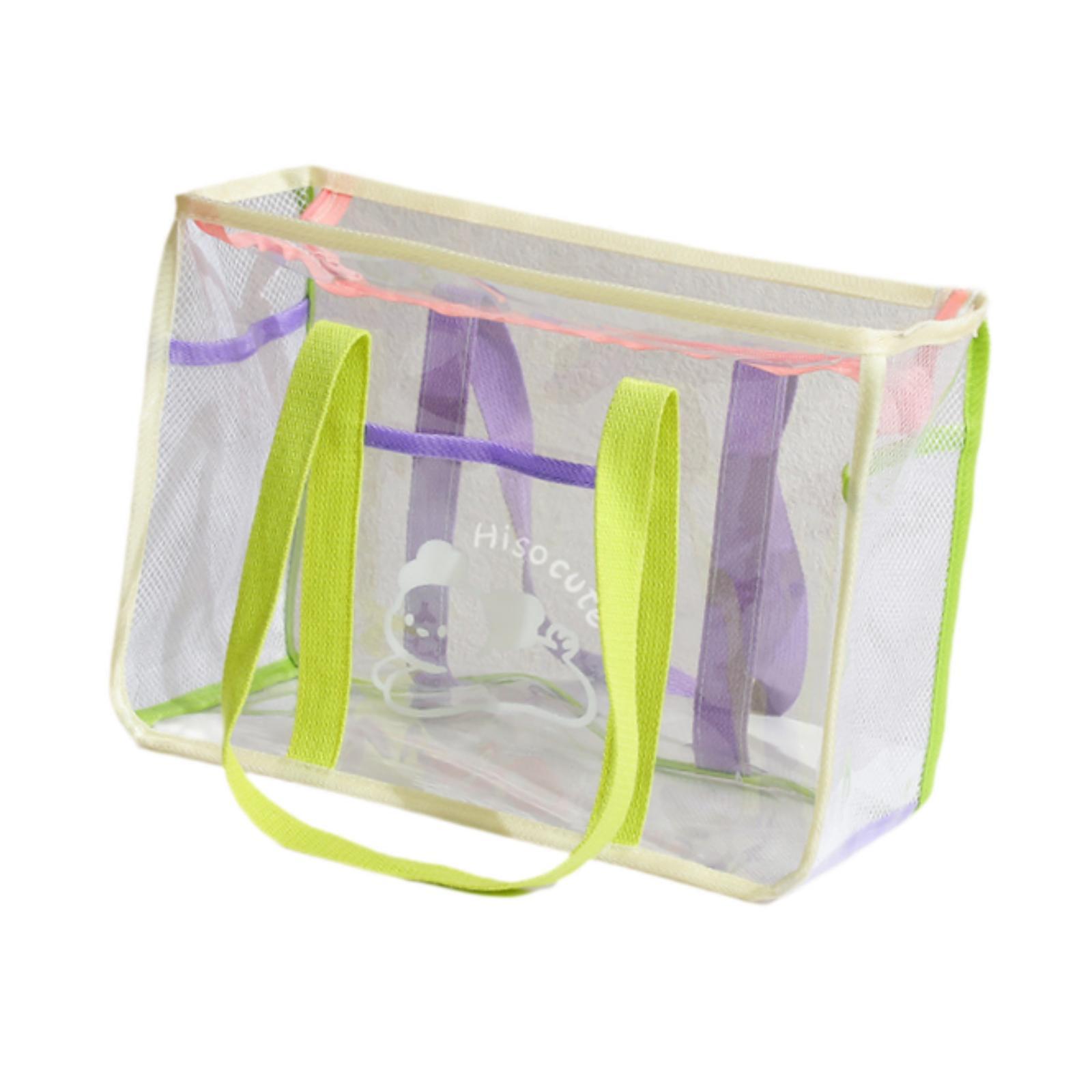 Clear Tote Bag Shopping Bag Womens Handbag for Gym, Swimming, Sports Game
Clear Tote Bag Shopping Bag Womens Handbag for Gym, Swimming, Sports Game