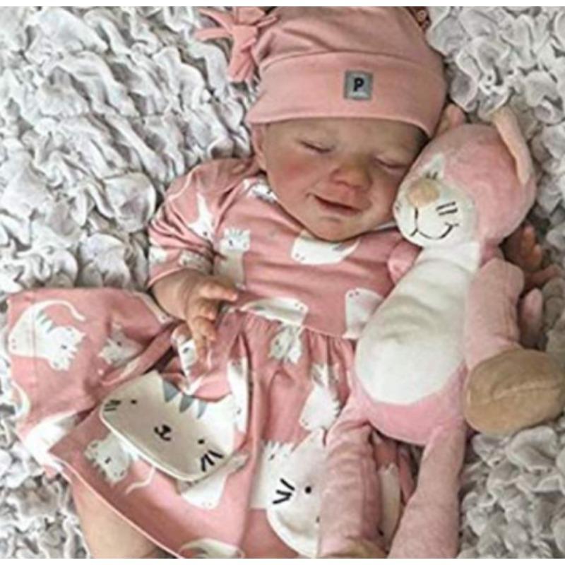 50 см Reborn Baby Dolls Дівчинка Реалістичні новонароджені ляльки Реалістична справжня лялька Baby Doll, яка виглядає справжньою, м’яка силіконова вінілова лялька Reborn Baby Doll Pucai girl + clothes
50 см Reborn Baby Dolls Дівчинка Реалістичні новонароджені ляльки Реалістична справжня лялька Baby Doll, яка виглядає справжньою, м’яка силіконова вінілова лялька Reborn Baby Doll Pucai girl + clothes