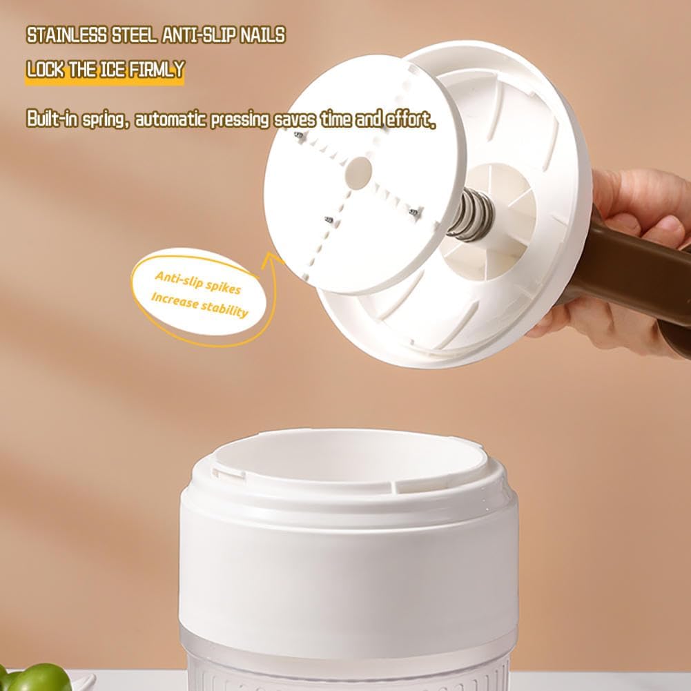 Shaved Ice Machine Plastic Portable Ice Crusher Ice Shaver with 2pcs Ice Cube Trays Type A
Shaved Ice Machine Plastic Portable Ice Crusher Ice Shaver with 2pcs Ice Cube Trays Type A