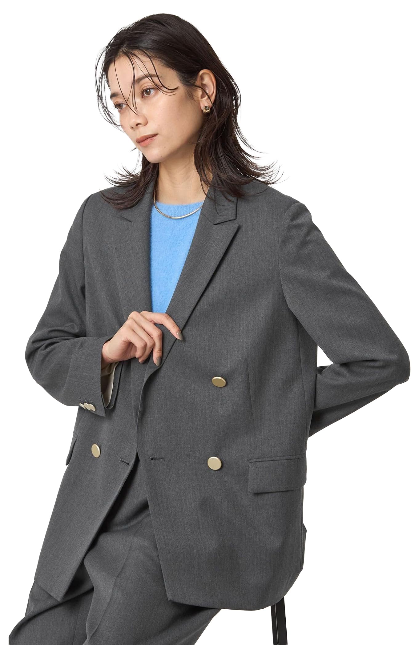 United Arrows Green Label Relaxing Greed Double Breasted Jacket, Washable, Size 35221991715 1550, MD.GRAY (15), M (38), Short (available)
United Arrows Green Label Relaxing Greed Double Breasted Jacket, Washable, Size 35221991715 1550, MD.GRAY (15), M (38), Short (available)