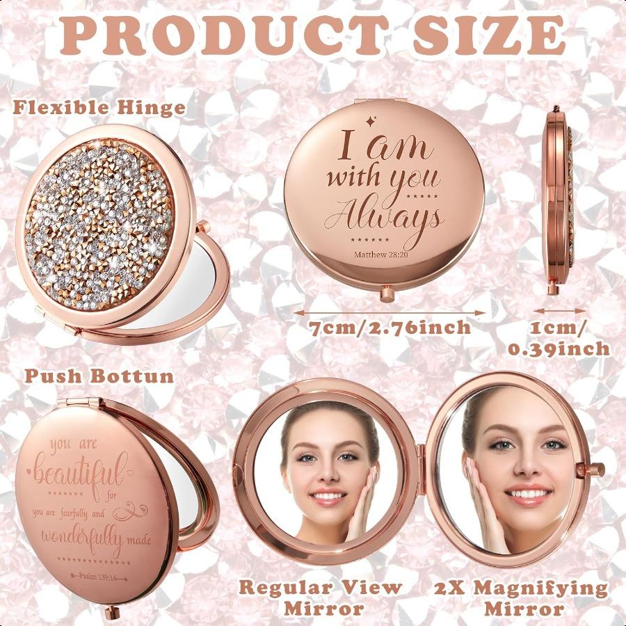 12 шт. Христианские компактные зеркала в подарок для женщин, стих из Библии, оптом, ручное зеркало для макияжа, компактное, карманное зеркало, вдохновляющее, религиозное, крещение United States
12 шт. Христианские компактные зеркала в подарок для женщин, стих из Библии, оптом, ручное зеркало для макияжа, компактное, карманное зеркало, вдохновляющее, религиозное, крещение United States