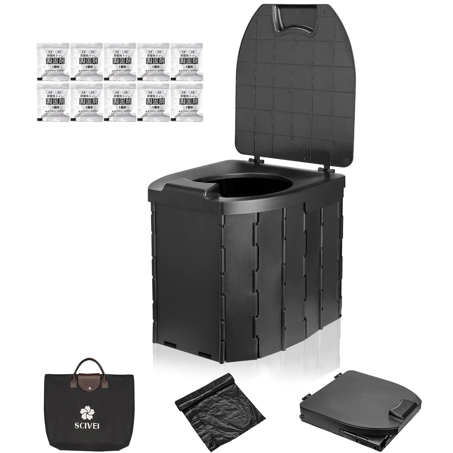 Простой туалет от компании Disaster Prevention Portable Disaster Prevention Emergency Portable Load Capacity Легко поливать туалет для предотвращения стихийных бедствий включает в себя 10 чёрный
Простой туалет от компании Disaster Prevention Portable Disaster Prevention Emergency Portable Load Capacity Легко поливать туалет для предотвращения стихийных бедствий включает в себя 10 чёрный
