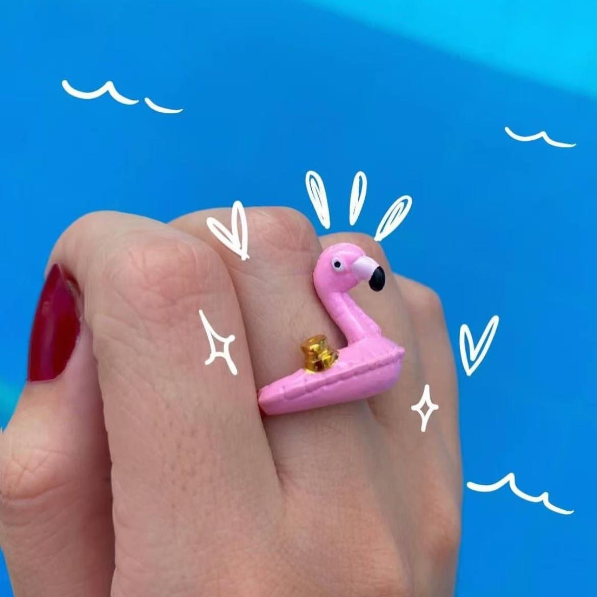 Hot-selling three-dimensional dripping oil little yellow duck little duck flamingo swimming ring modeling fun ring
Hot-selling three-dimensional dripping oil little yellow duck little duck flamingo swimming ring modeling fun ring