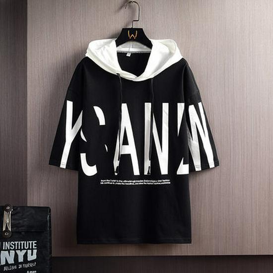 Мужская свободная футболка в стиле хип-хоп с коротким рукавом и капюшоном - лето 2022 г., модный топ в корейском стиле 2XL
Мужская свободная футболка в стиле хип-хоп с коротким рукавом и капюшоном - лето 2022 г., модный топ в корейском стиле 2XL