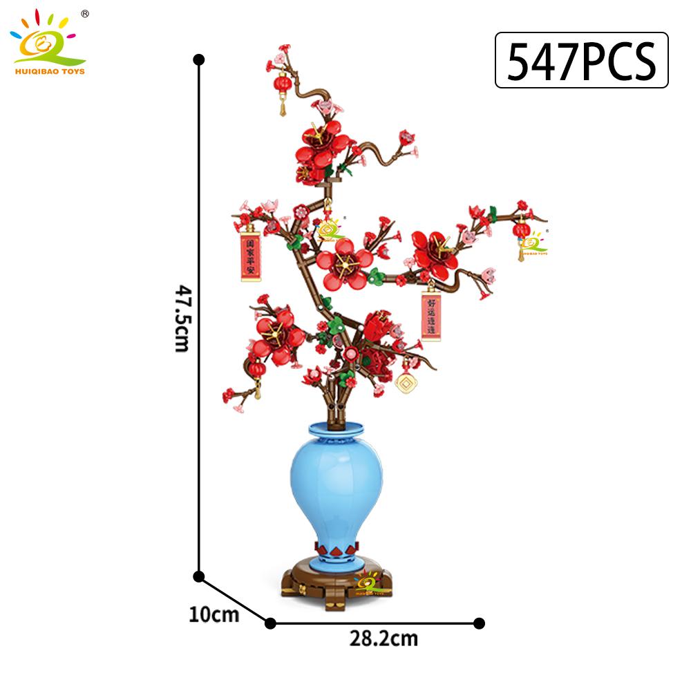 HUIQIBAO Plum Blossom Holly MOC Flower Model Building Blocks New Year bouquet potted plant 3D Brick Children DIY Toy home Decor. with box
HUIQIBAO Plum Blossom Holly MOC Flower Model Building Blocks New Year bouquet potted plant 3D Brick Children DIY Toy home Decor. with box