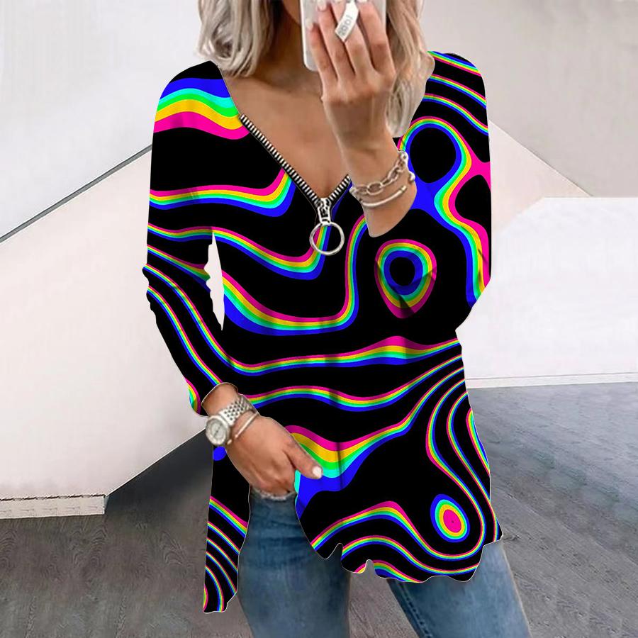 Women Autumn Floral Curved Line Printed Long Sleeve T-Shirts Loose V-Neck Plus Size Tee Shirt Tops Comfy Blouse
Women Autumn Floral Curved Line Printed Long Sleeve T-Shirts Loose V-Neck Plus Size Tee Shirt Tops Comfy Blouse