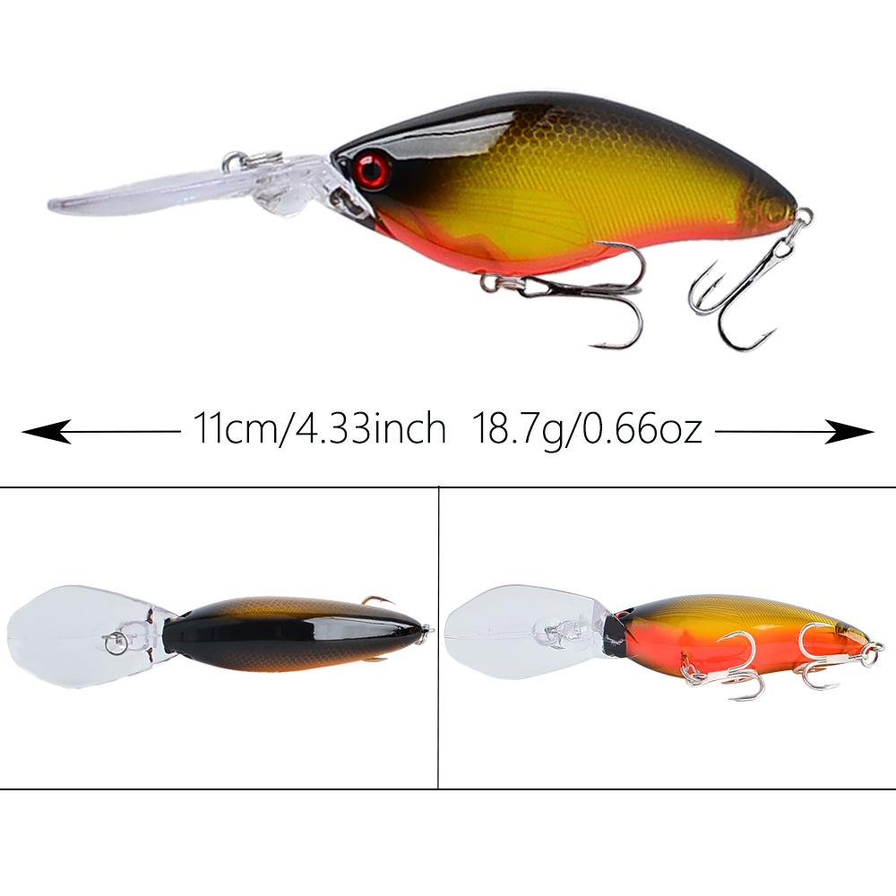 Rock Fat Guy Floating Fish Lure 11cm/18.7G - Artificial Bait for Asp, Black Carp, Bass
Rock Fat Guy Floating Fish Lure 11cm/18.7G - Artificial Bait for Asp, Black Carp, Bass