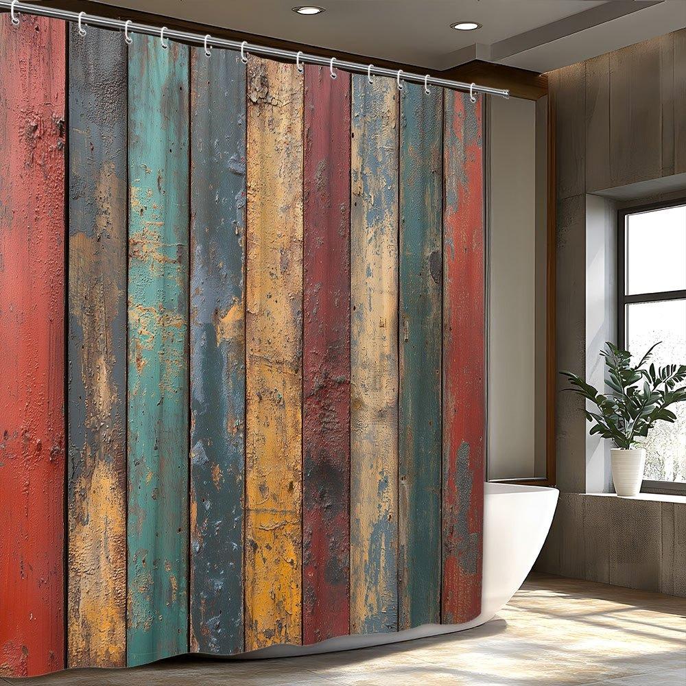 Rural Vertical Stripe Wooden Fence Shower Curtain Washable Dirt-Resistant Shower Head Waterproof Polyester Bath Curtain W60H190(CM)-1 Pcs
Rural Vertical Stripe Wooden Fence Shower Curtain Washable Dirt-Resistant Shower Head Waterproof Polyester Bath Curtain W60H190(CM)-1 Pcs