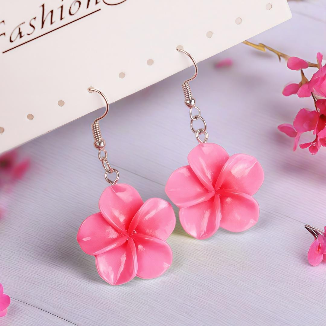 Summer Fashion Flower Resin Earrings One Size
Summer Fashion Flower Resin Earrings One Size