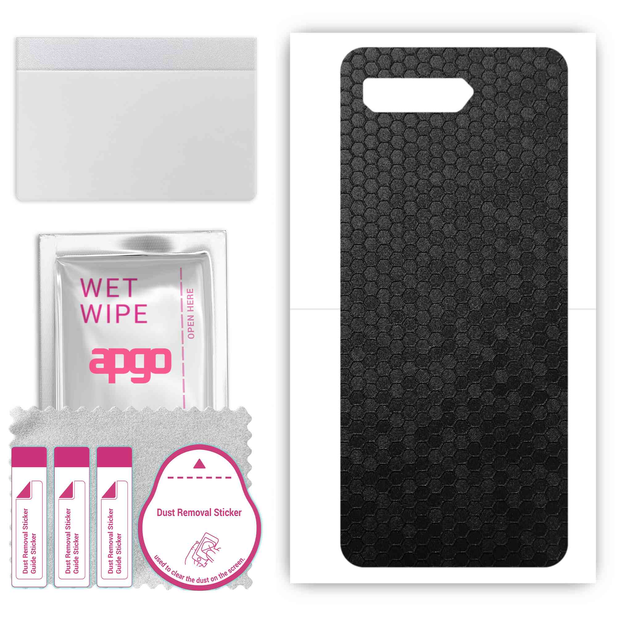 Apgo Protective Skin Sticker for the back compatible with Asus ROG Phone 5s Pro, Wrap Film, Foil, Vinyl - Pattern Black Honeycomb
Apgo Protective Skin Sticker for the back compatible with Asus ROG Phone 5s Pro, Wrap Film, Foil, Vinyl - Pattern Black Honeycomb