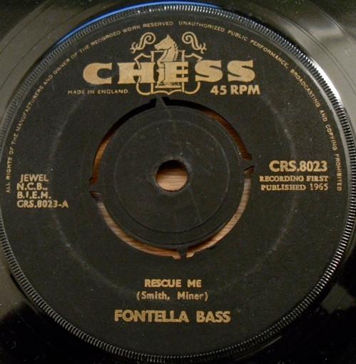 7inch Record FONTELLA BASS Rescue Me Soul Of The Man CRS8023 CHESS 1965 UK SoulFunk Used
7inch Record FONTELLA BASS Rescue Me Soul Of The Man CRS8023 CHESS 1965 UK SoulFunk Used