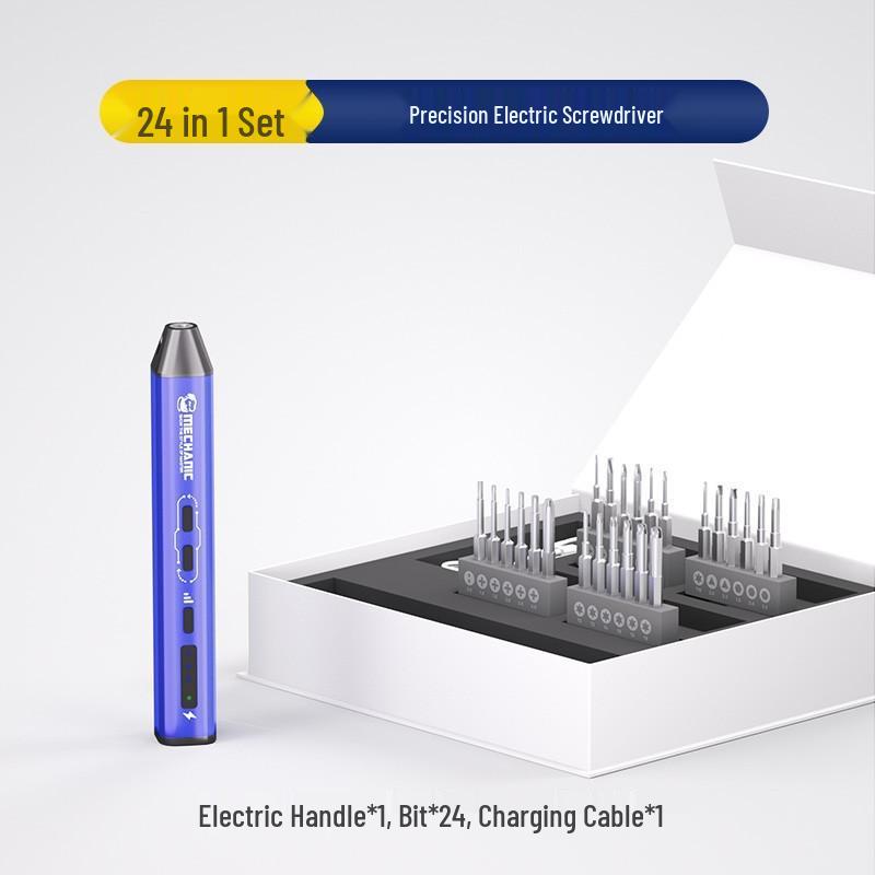 Repairman Rechargeable Mini Phillips Head Precision Electric Screwdriver: Multi-functional & Adjustable for Small Household Tasks Standard
Repairman Rechargeable Mini Phillips Head Precision Electric Screwdriver: Multi-functional & Adjustable for Small Household Tasks Standard