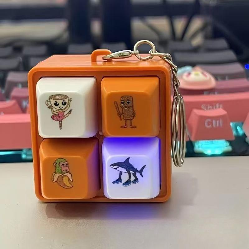 New Cartoon Fidget Keychain DIY Keyboard Keycap Squeeze Music Keychain Keys Button Pass The Time Pinch Toy Stress Relief Cube
New Cartoon Fidget Keychain DIY Keyboard Keycap Squeeze Music Keychain Keys Button Pass The Time Pinch Toy Stress Relief Cube