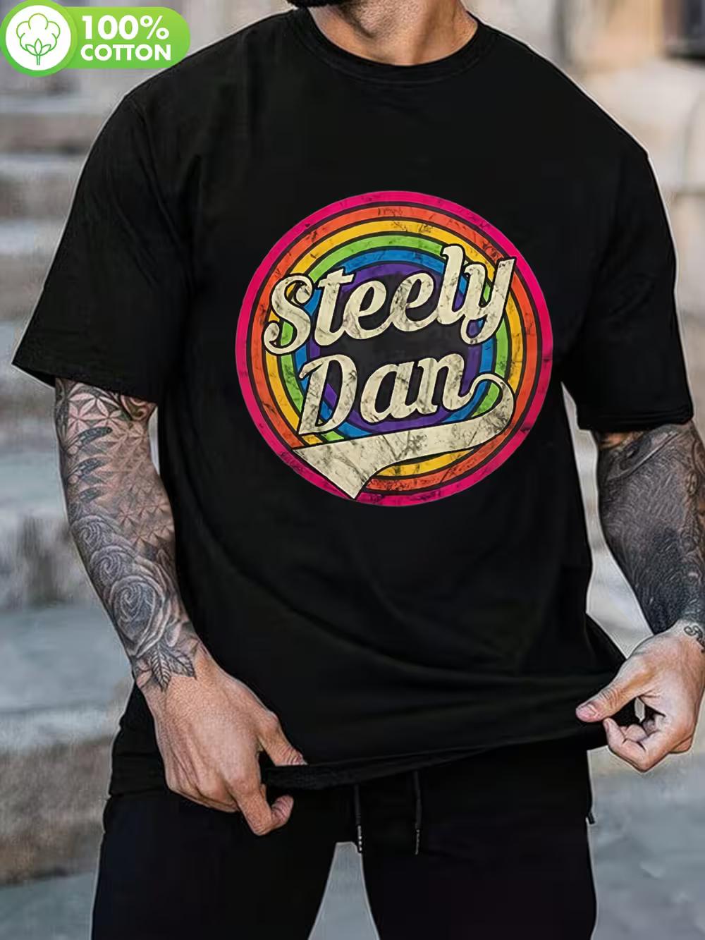 Stilly Dan Men S Vintage Rainbow Faded Retro 70S80S T-Shirt - Featuring Logo & Name Print XXXXL
Stilly Dan Men S Vintage Rainbow Faded Retro 70S80S T-Shirt - Featuring Logo & Name Print XXXXL
