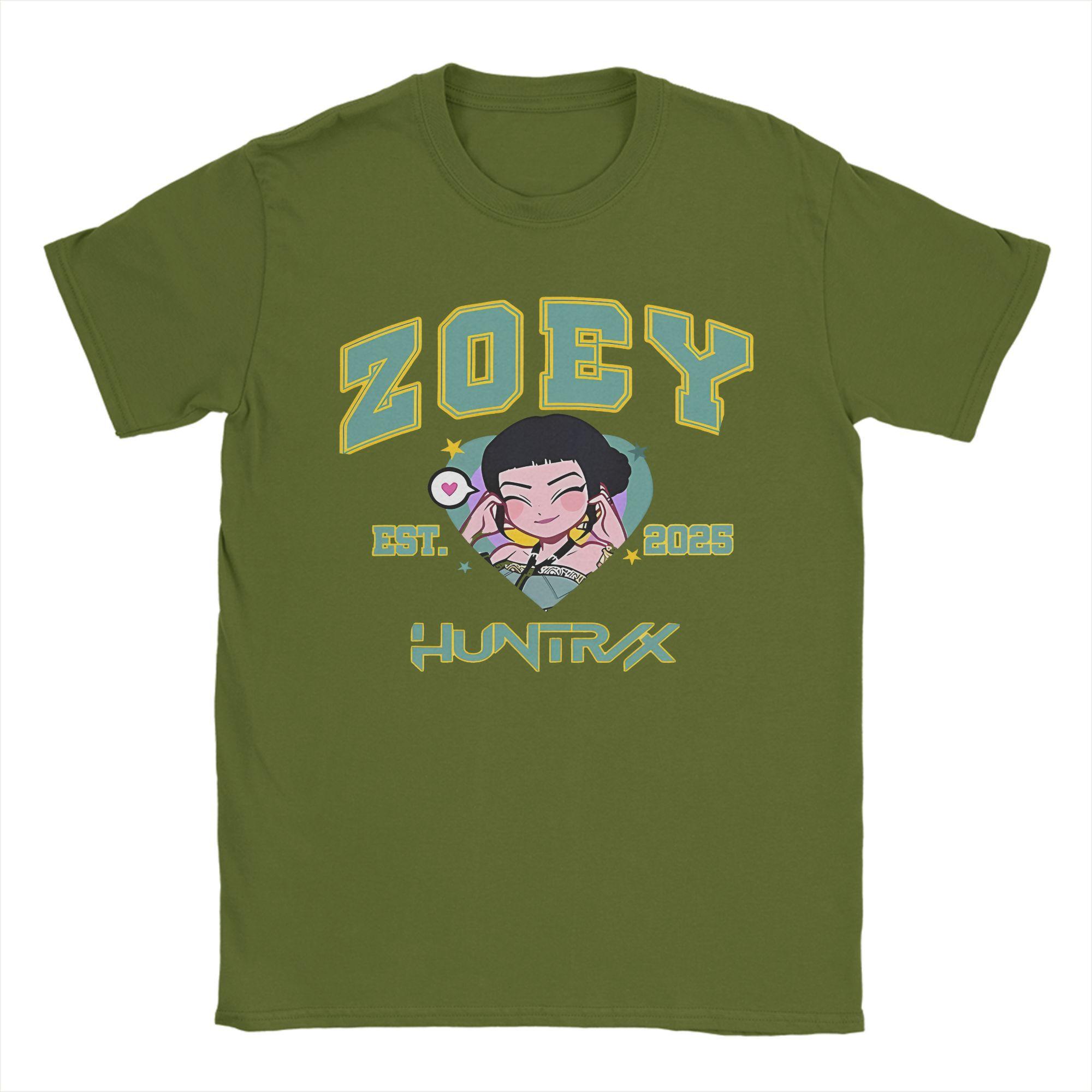 KPop Demon Hunters Huntrix Zoey Men T Shirt Vintage Tee Shirt Short Sleeve Crewneck T-Shirts Pure Cotton Graphic Tops 4XL
KPop Demon Hunters Huntrix Zoey Men T Shirt Vintage Tee Shirt Short Sleeve Crewneck T-Shirts Pure Cotton Graphic Tops 4XL