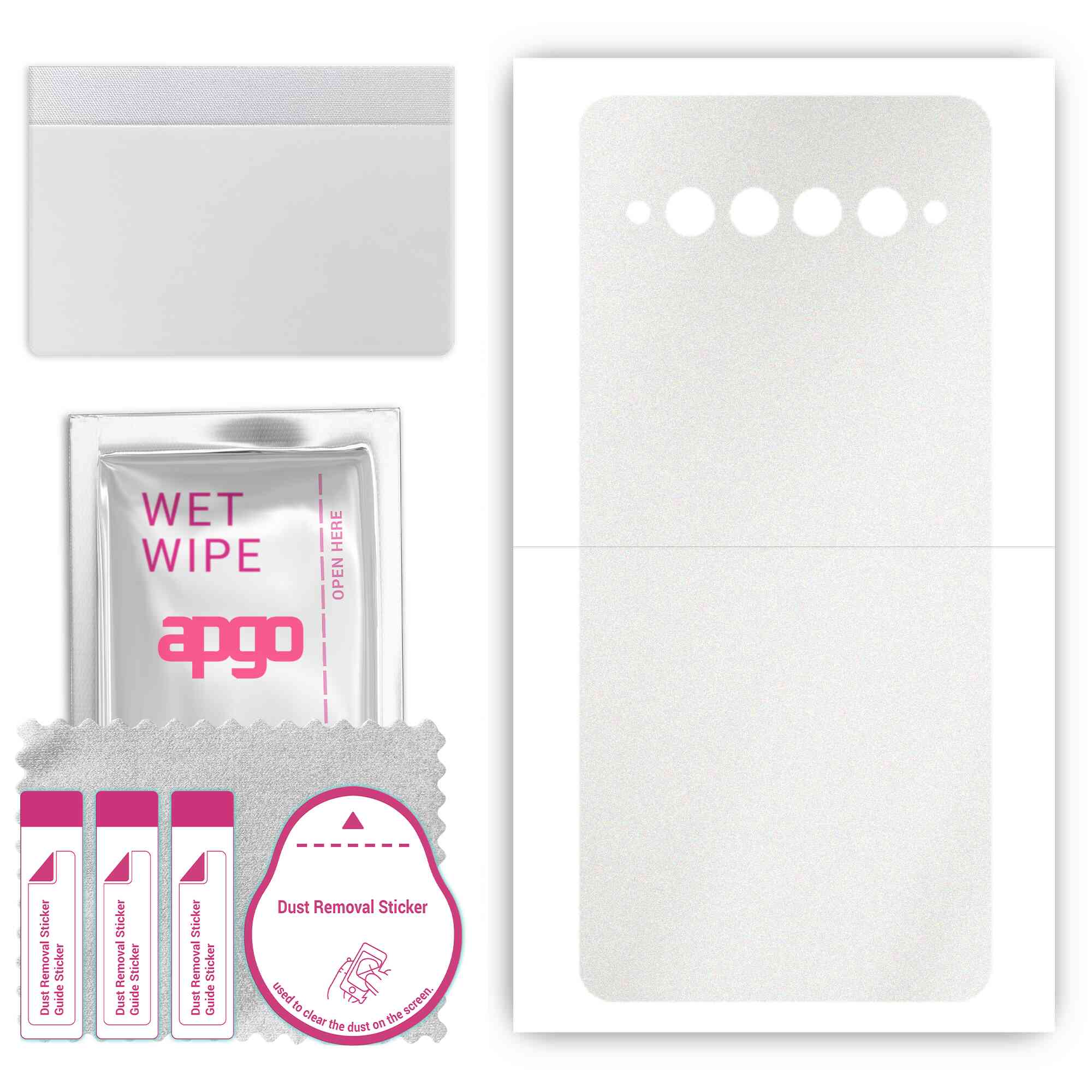 apgo Protective Skin Sticker for the back compatible with TCL 10 Pro, Wrap Film, Foil, Vinyl - Pattern Matte Transparent
apgo Protective Skin Sticker for the back compatible with TCL 10 Pro, Wrap Film, Foil, Vinyl - Pattern Matte Transparent