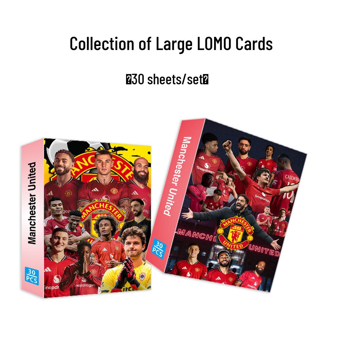 Manchester United Football Stars LOMO Cards: 30-Sheet Single-Sided Postcard Collection
Manchester United Football Stars LOMO Cards: 30-Sheet Single-Sided Postcard Collection