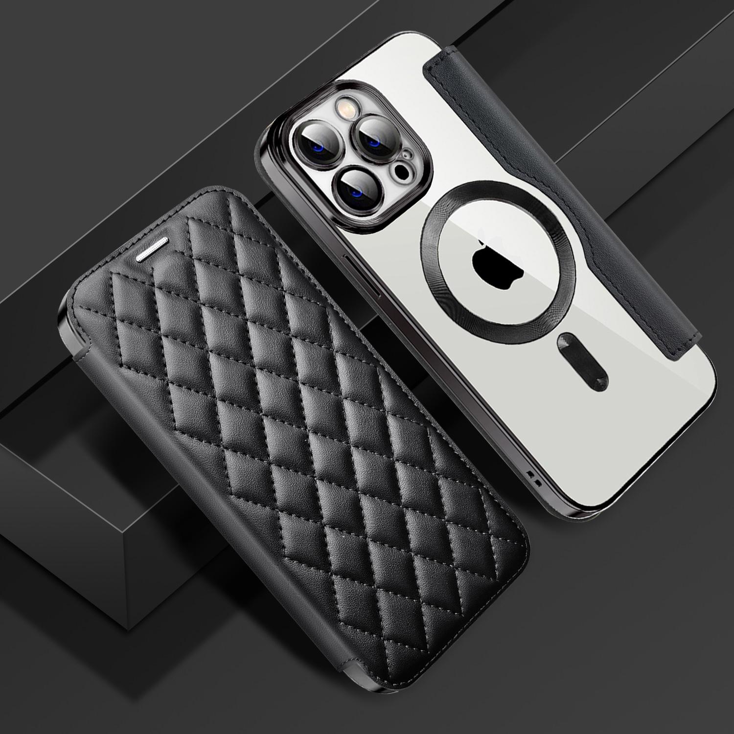 For iPhone 11 Pro Max RFID Blocking Anti Fall Cover with Lens Film Rhombus Leather Card Holder Case Compatible with MagSafe Purple
For iPhone 11 Pro Max RFID Blocking Anti Fall Cover with Lens Film Rhombus Leather Card Holder Case Compatible with MagSafe Purple
