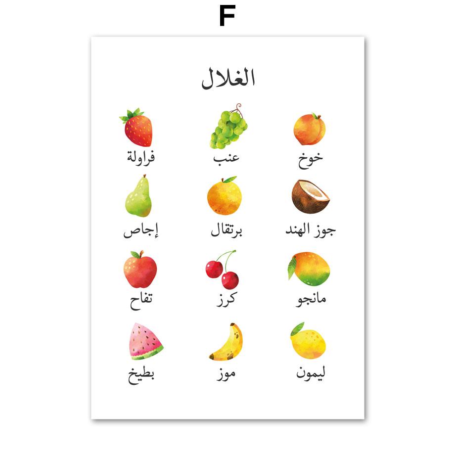 Арабський освітній навчальний плакат Ісламський дитячий настінний малюнок Друк на полотні Картини на полотні Малюки Настінні картини для ігрової кімнати Декор дитячої кімнати 50x80cm No Frame
Арабський освітній навчальний плакат Ісламський дитячий настінний малюнок Друк на полотні Картини на полотні Малюки Настінні картини для ігрової кімнати Декор дитячої кімнати 50x80cm No Frame