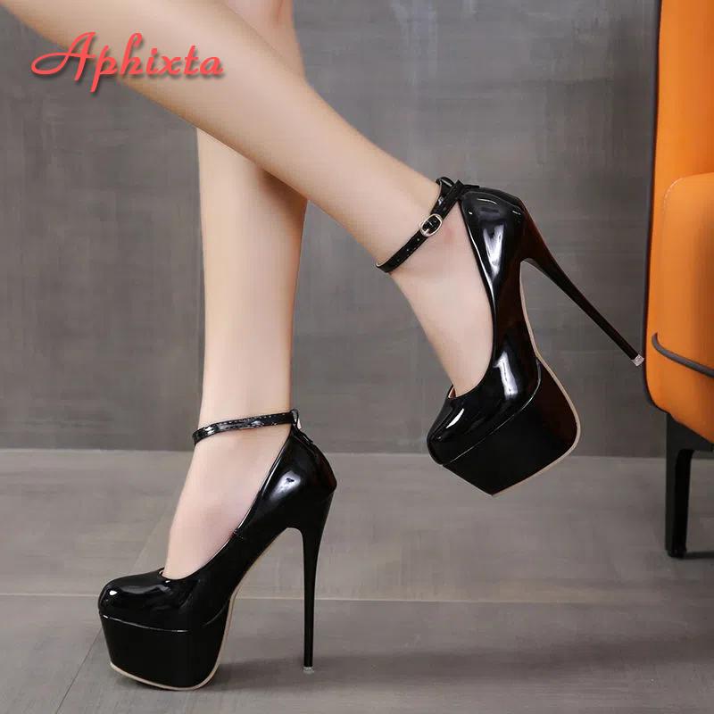 Aphixta Party Disco Dance Pumps Women 5.5cm Platform Girding Buckle 16cm Super High Thin Heels ... 35
Aphixta Party Disco Dance Pumps Women 5.5cm Platform Girding Buckle 16cm Super High Thin Heels ... 35