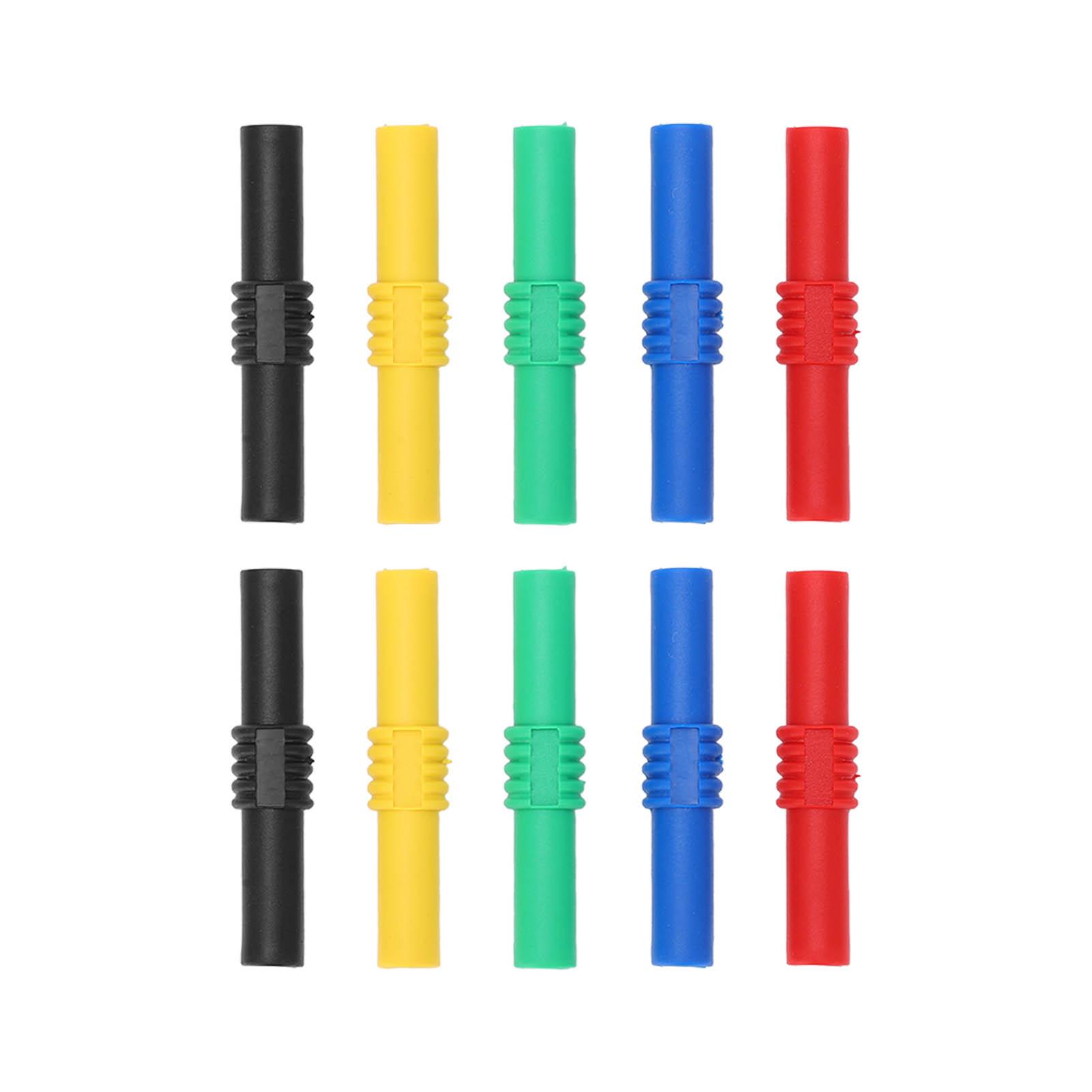 4mm Insulated Banana Coupler Female to Female 5 Colors Banana Plug Socket Adapter for Inverters
4mm Insulated Banana Coupler Female to Female 5 Colors Banana Plug Socket Adapter for Inverters