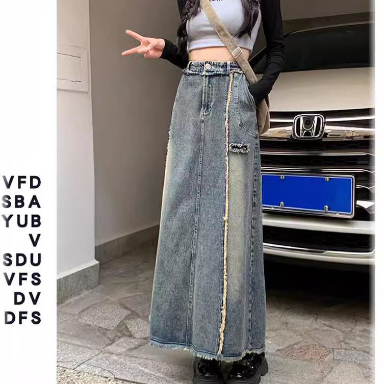 Женская джинсовая юбка размера «рыбий хвост» больших размеров, винтажная юбка с необработанными краями 6XL синий
Женская джинсовая юбка размера «рыбий хвост» больших размеров, винтажная юбка с необработанными краями 6XL синий