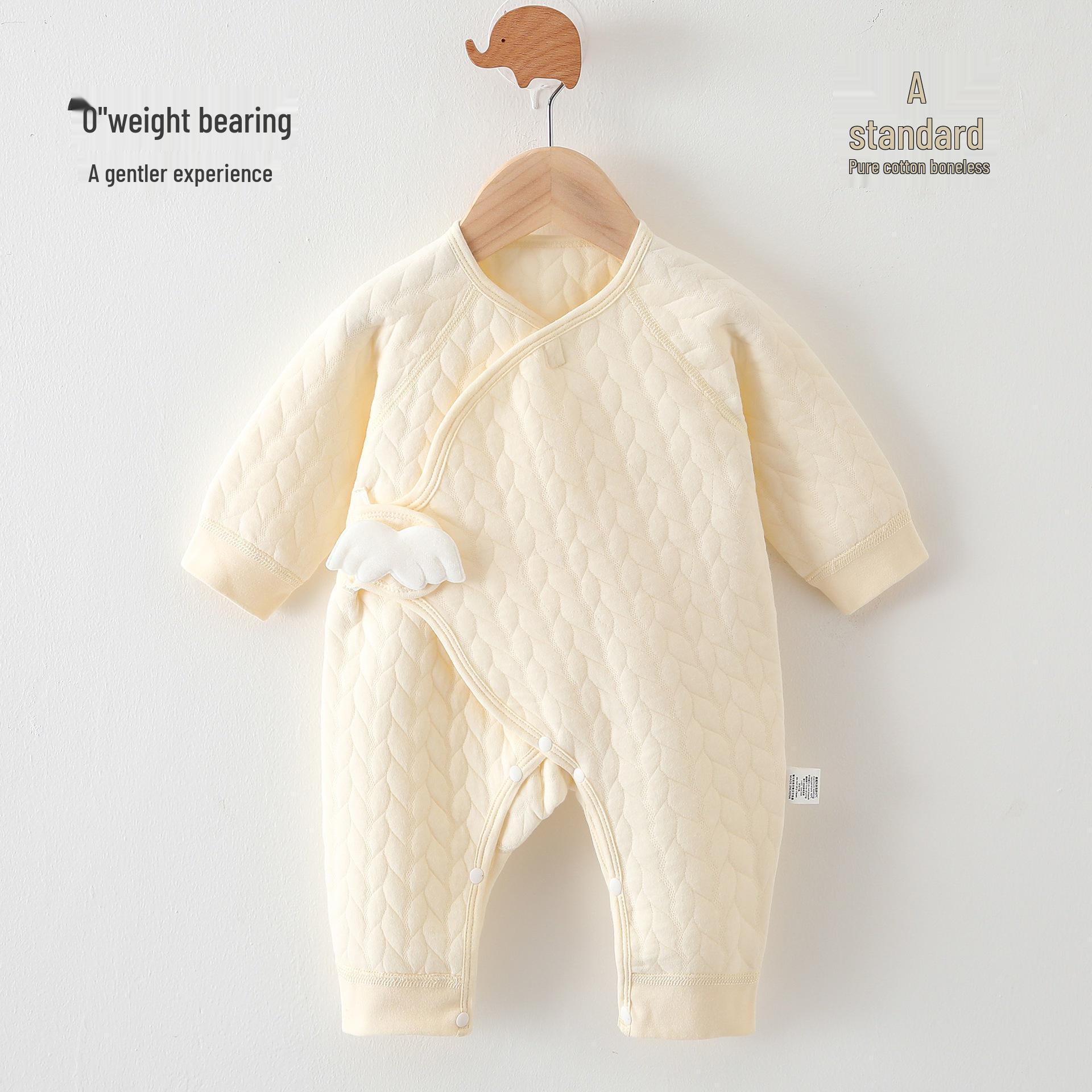 Newborn Spring-Autumn Thin Cotton Romper - Warm and Boneless Pure Cotton Jumpsuit for Infants 66 cm
Newborn Spring-Autumn Thin Cotton Romper - Warm and Boneless Pure Cotton Jumpsuit for Infants 66 cm