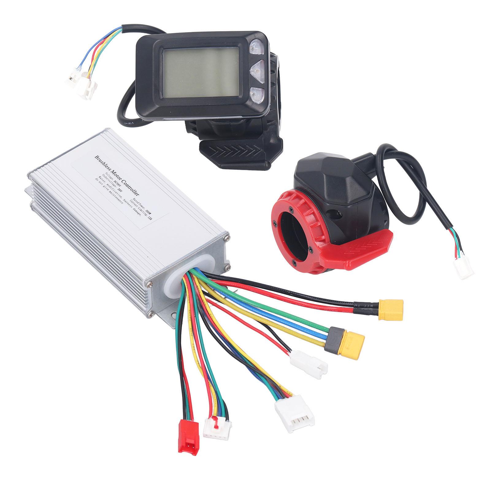 36V 350W Motor Controller Display Panel Thumb Throttle Set Aluminum PCB Plastic Electric Bike Modification Kit for Electric Bike Scooter
36V 350W Motor Controller Display Panel Thumb Throttle Set Aluminum PCB Plastic Electric Bike Modification Kit for Electric Bike Scooter