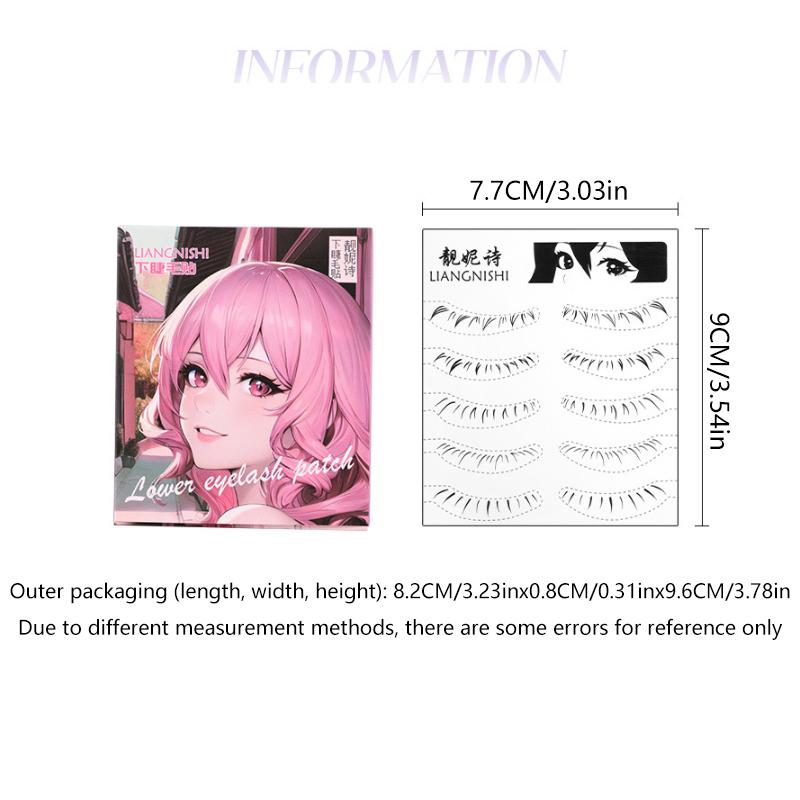 5Pcs/Set Two-Sided Designs Lower False Eyelashes Tatoo Sticker 3D False Eyelash Lasting Waterproof Natural Eyelashes Extension
5Pcs/Set Two-Sided Designs Lower False Eyelashes Tatoo Sticker 3D False Eyelash Lasting Waterproof Natural Eyelashes Extension