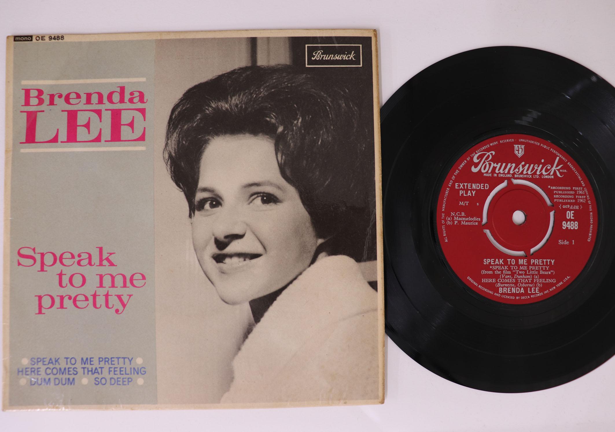 7inch Record BRENDA LEE Speak To Me Pretty Here Comes Tha OE9488 BRUNSWICK 1963 UK Pop Used
7inch Record BRENDA LEE Speak To Me Pretty Here Comes Tha OE9488 BRUNSWICK 1963 UK Pop Used